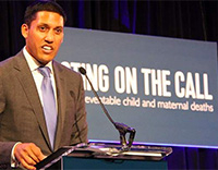 Raj Shah, USAID Administrator, at the Acting on the Call event in Washington, D.C.